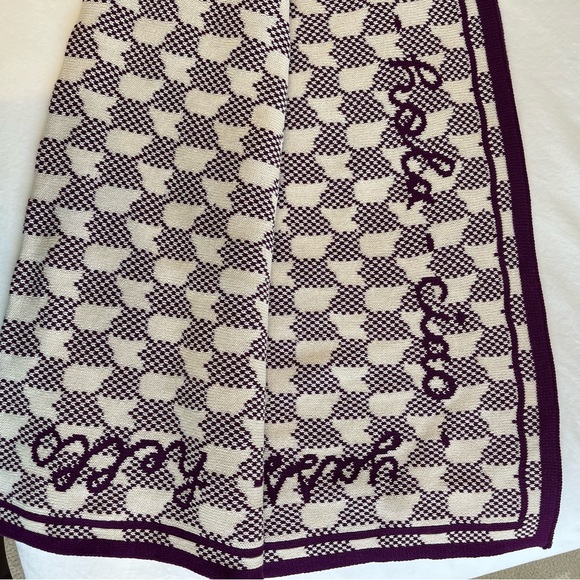 NIB #1 Anthropologie “Sold Out” Violette Cotton Knit Throw - Picture 12 of 15